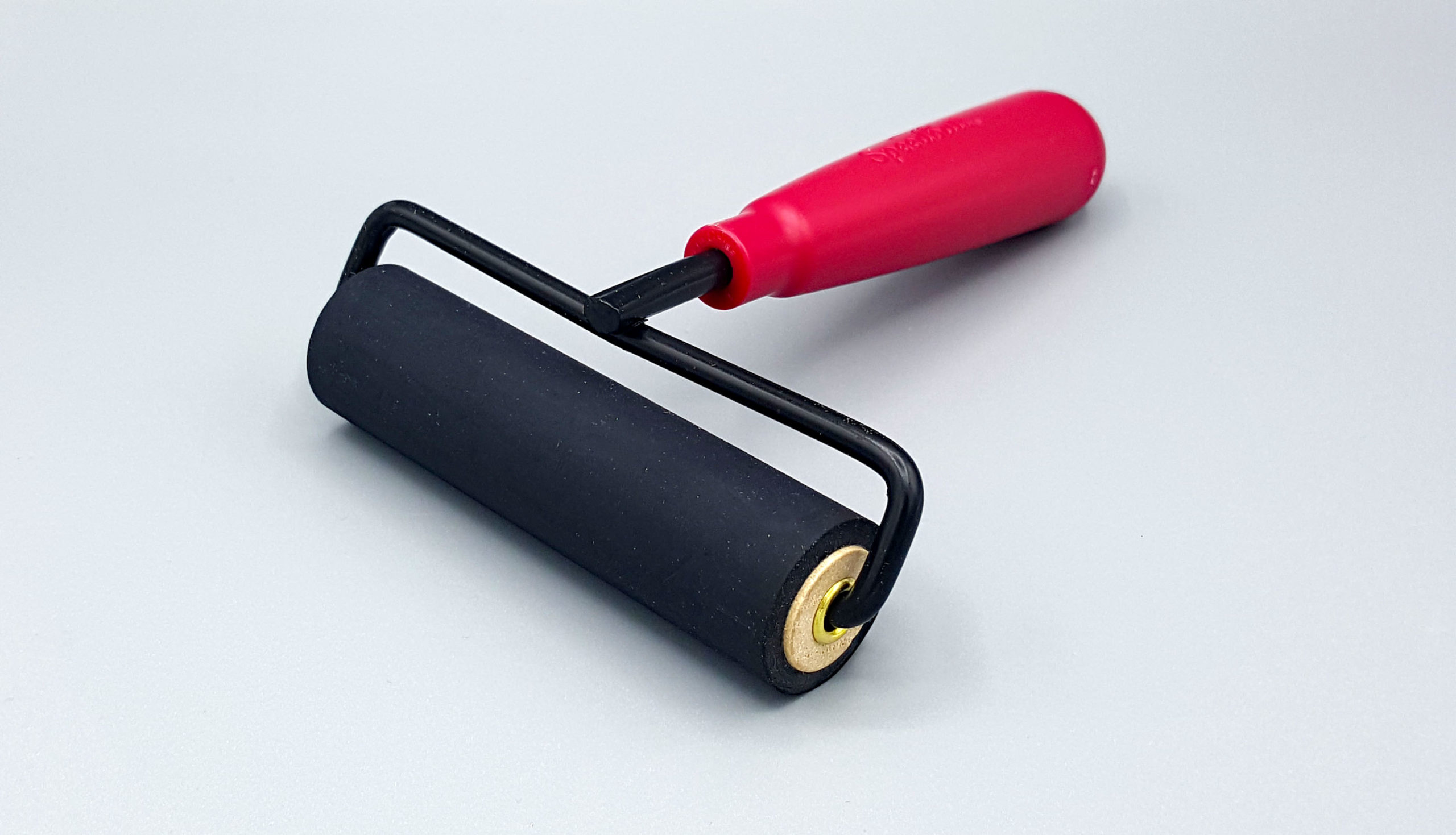 Sansheng 2 Pcs Rubber Roller Brayer - 2.2 and 4 inch Brayer Roller - used for Printmaking