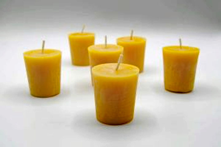 Beeswax Votive Candles 6 Pack
