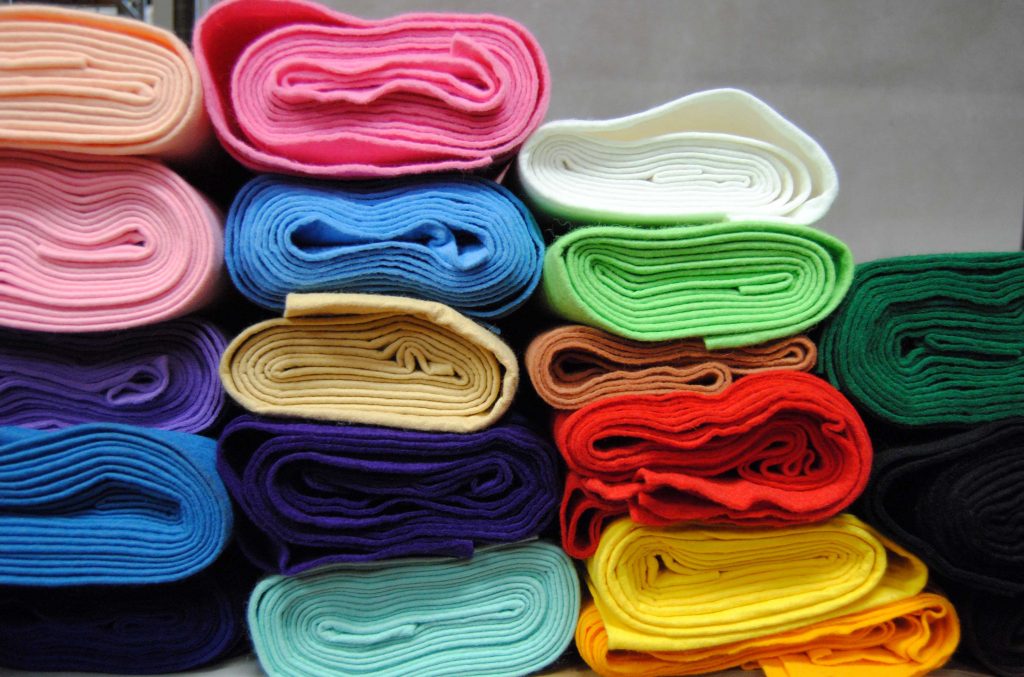 40 wool felt by the yard 26 colors paper scissors stone