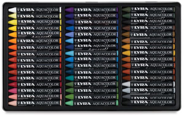 Water Soluble Crayons Set of 12 by Lyra - 4084900530627