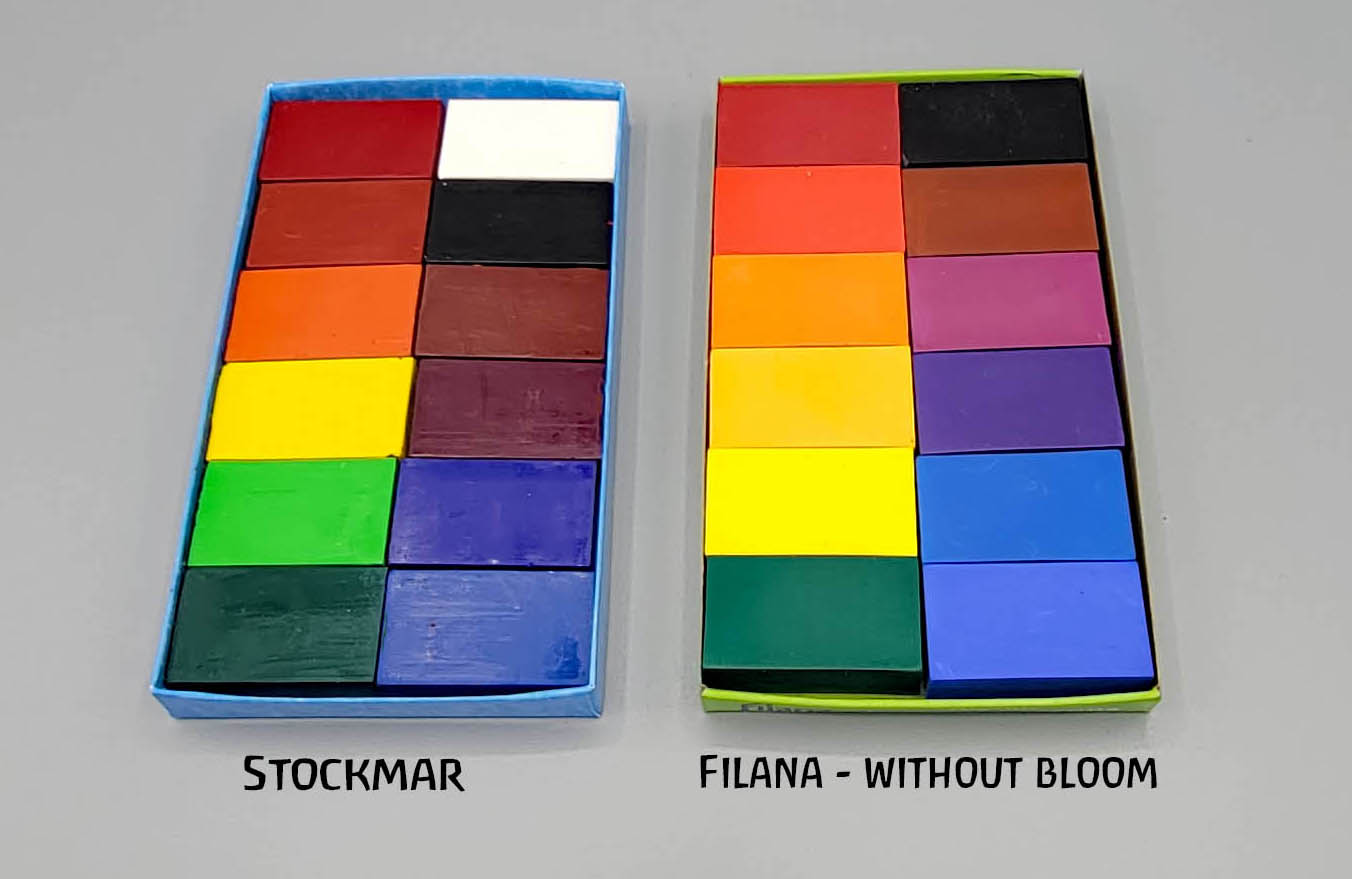 Filana Beeswax Crayons 12 Blocks Standard