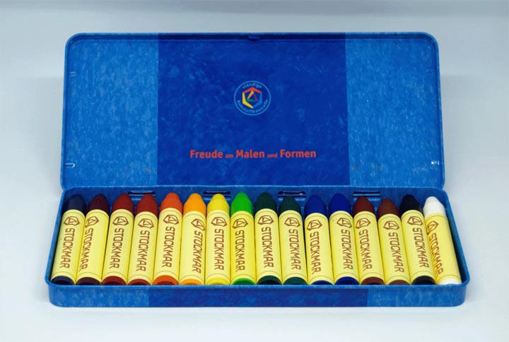 Stockmar Beeswax Crayons - BULK packed 12 colors - STICK or BLOCK • PAPER  SCISSORS STONE