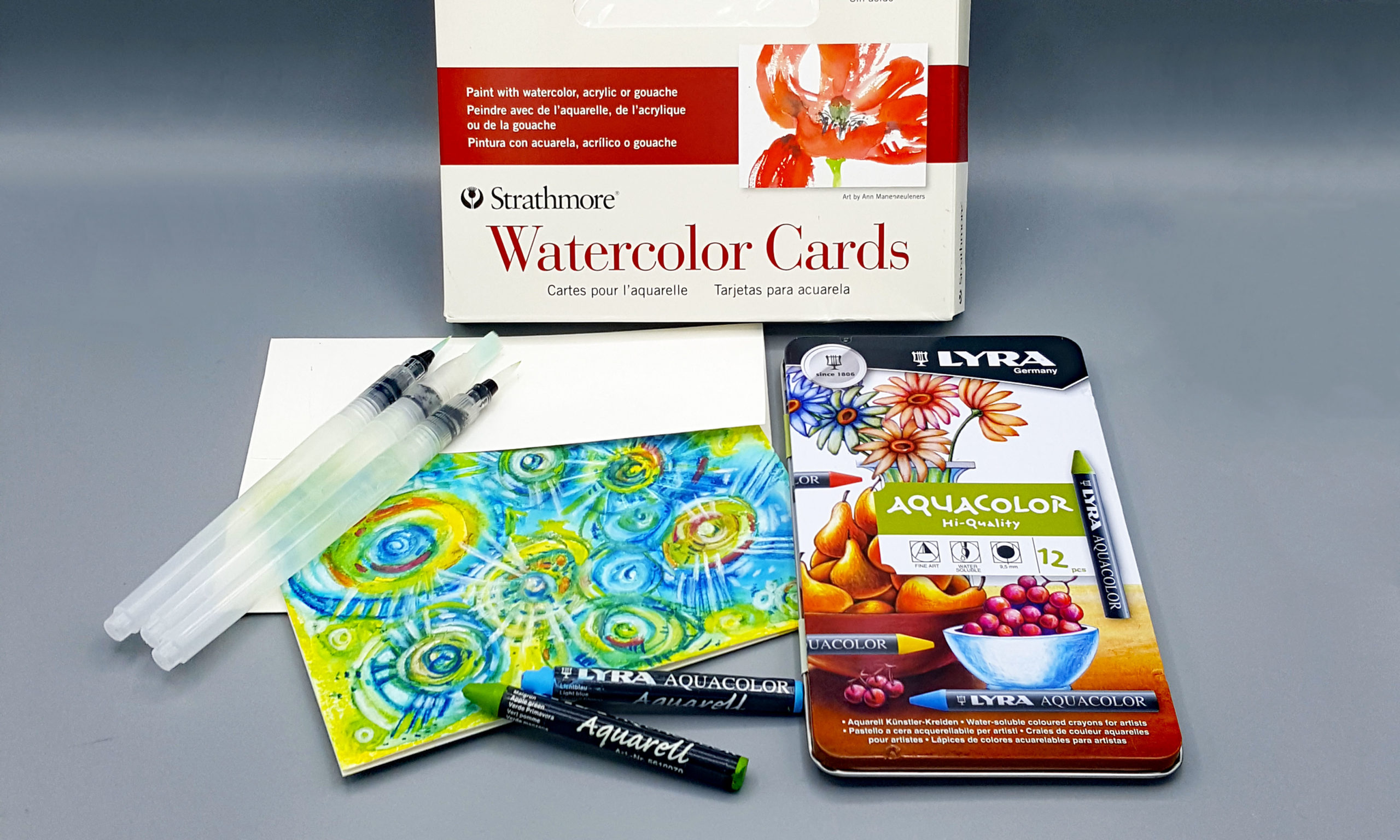 Lyra Aquacolor Water Soluble Crayons