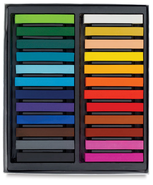 Sargent Art Artist's Colored Square Chalk Pastel Assorted Colors 144 count