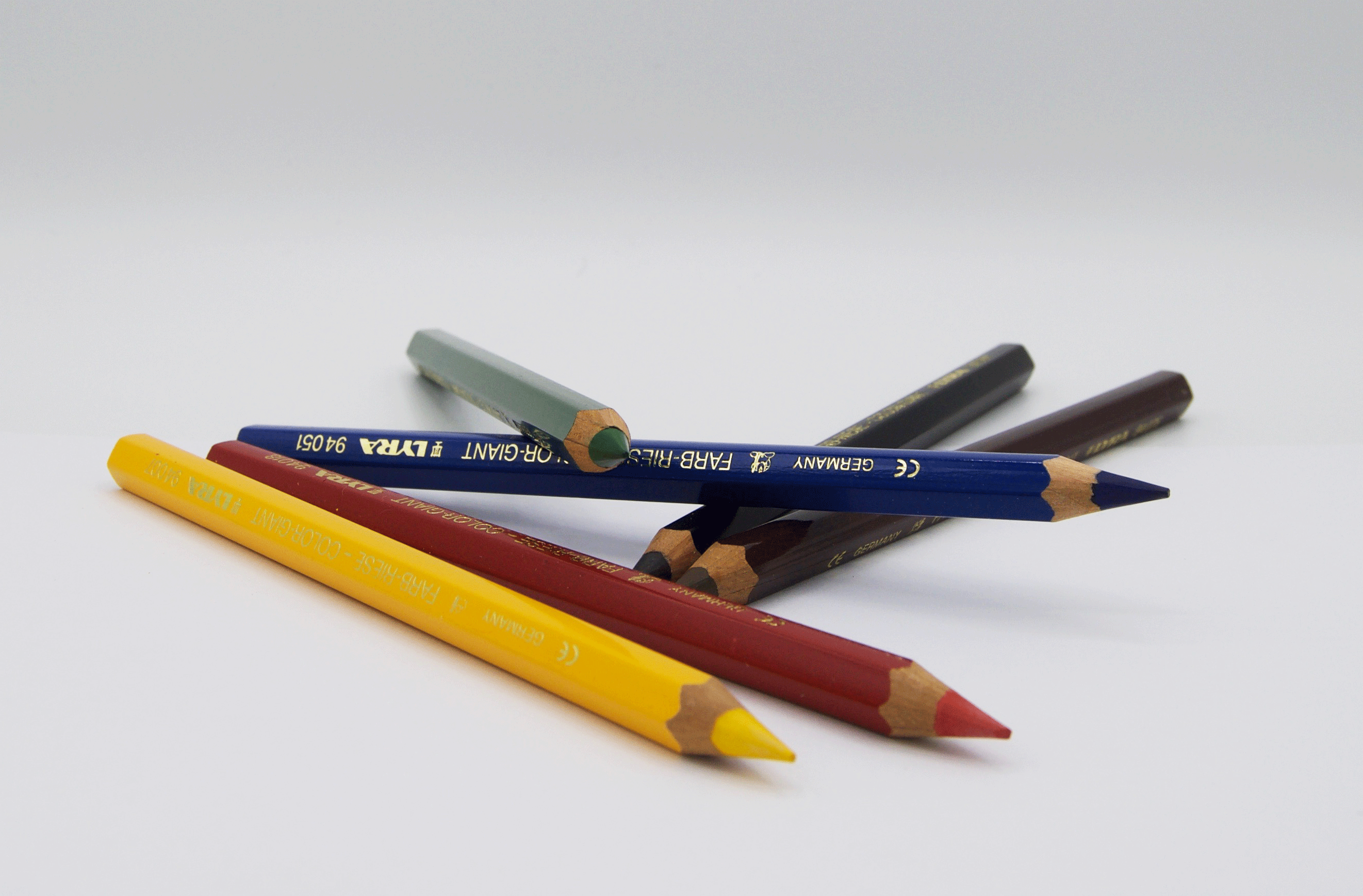 Lyra Color Giants 6 Assorted Colored Pencils