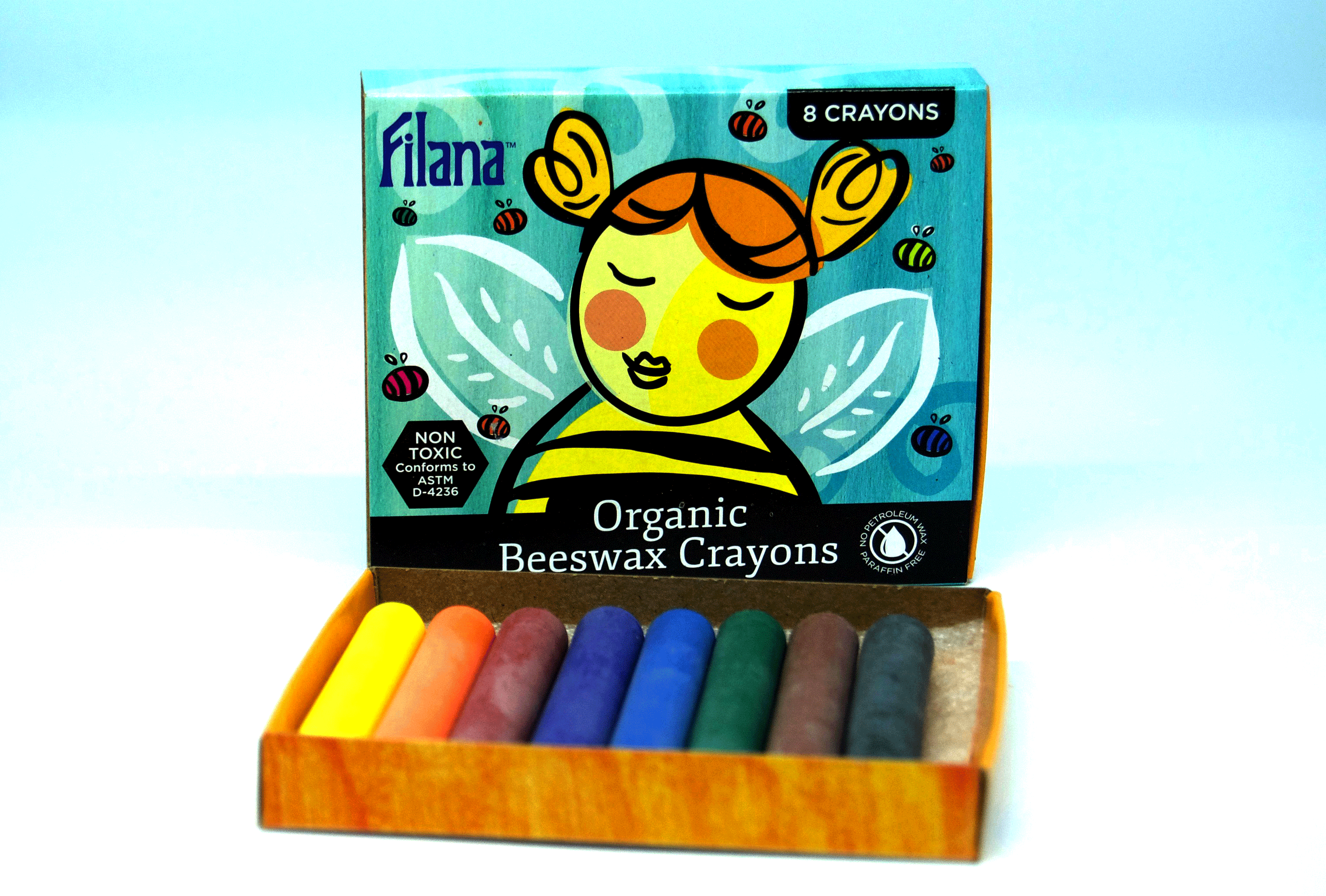 Stockmar Beeswax Block Crayons - 8 Standard Colours in a Tin