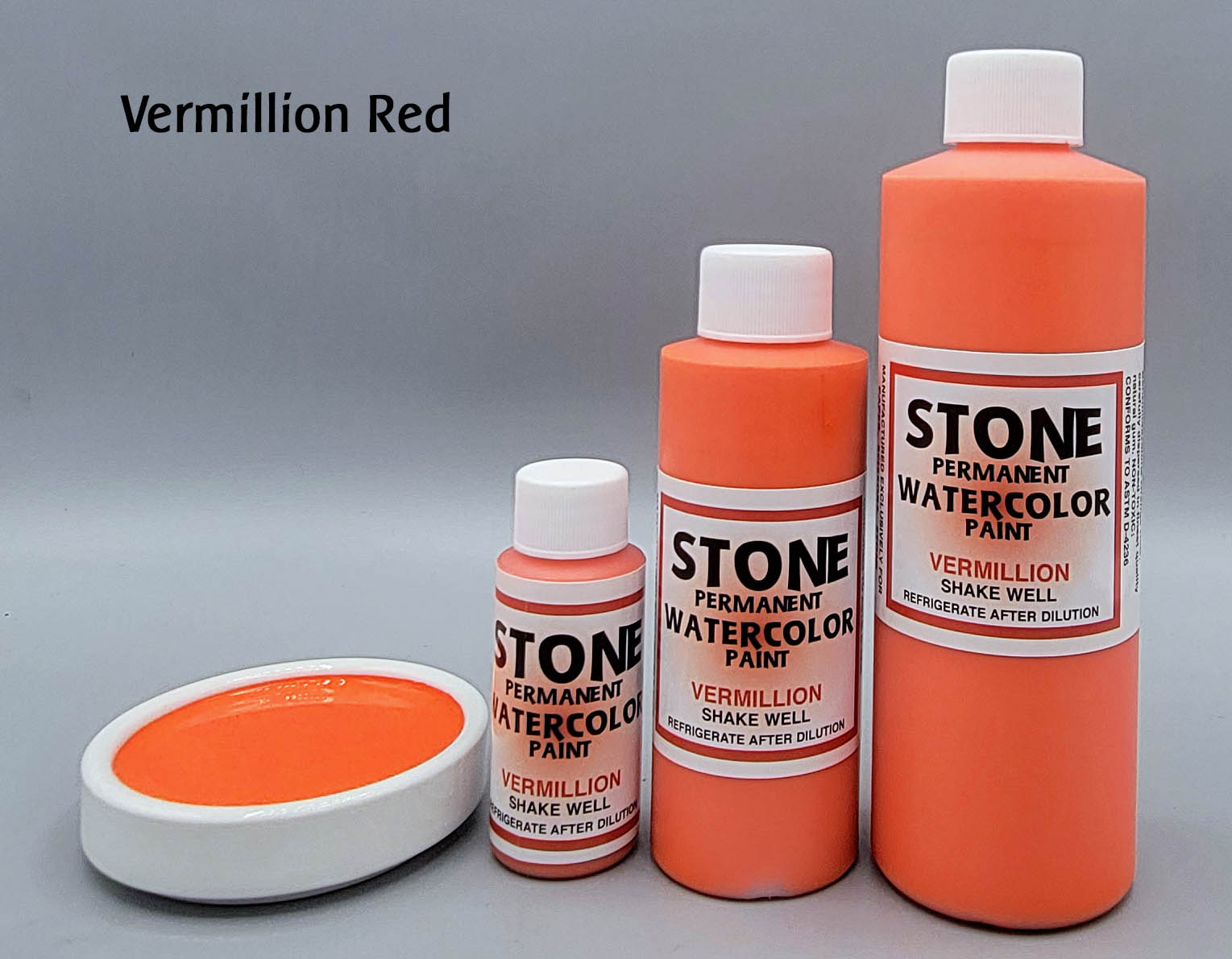 Stone Watercolor Paint Vermillion