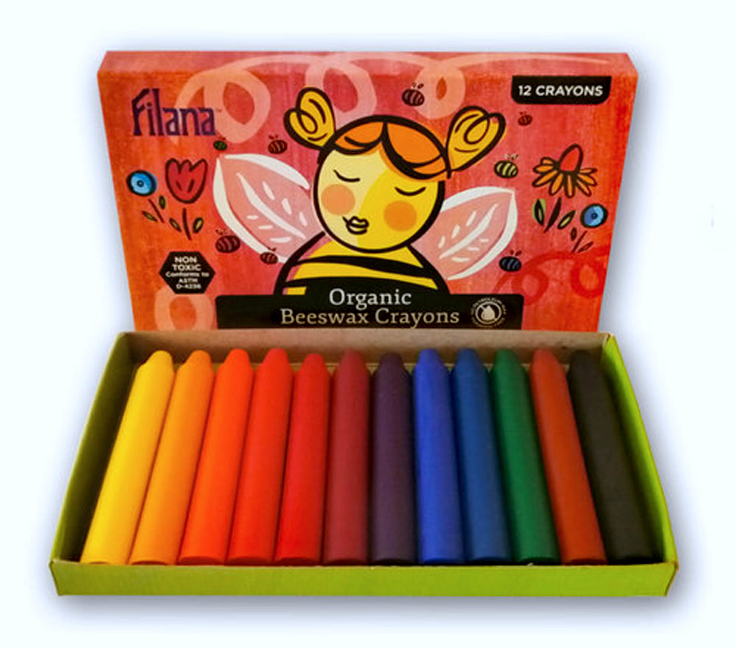 Filana Beeswax Crayon -12 Stick Assortment • PAPER SCISSORS STONE