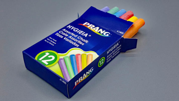 Prang Hygieia Dustless Chalk, Assorted Colors - 12 count