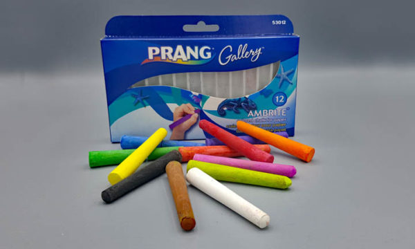 Prang Ambrite Blackboard Drawing Chalk -12 Assorted Colors • PAPER