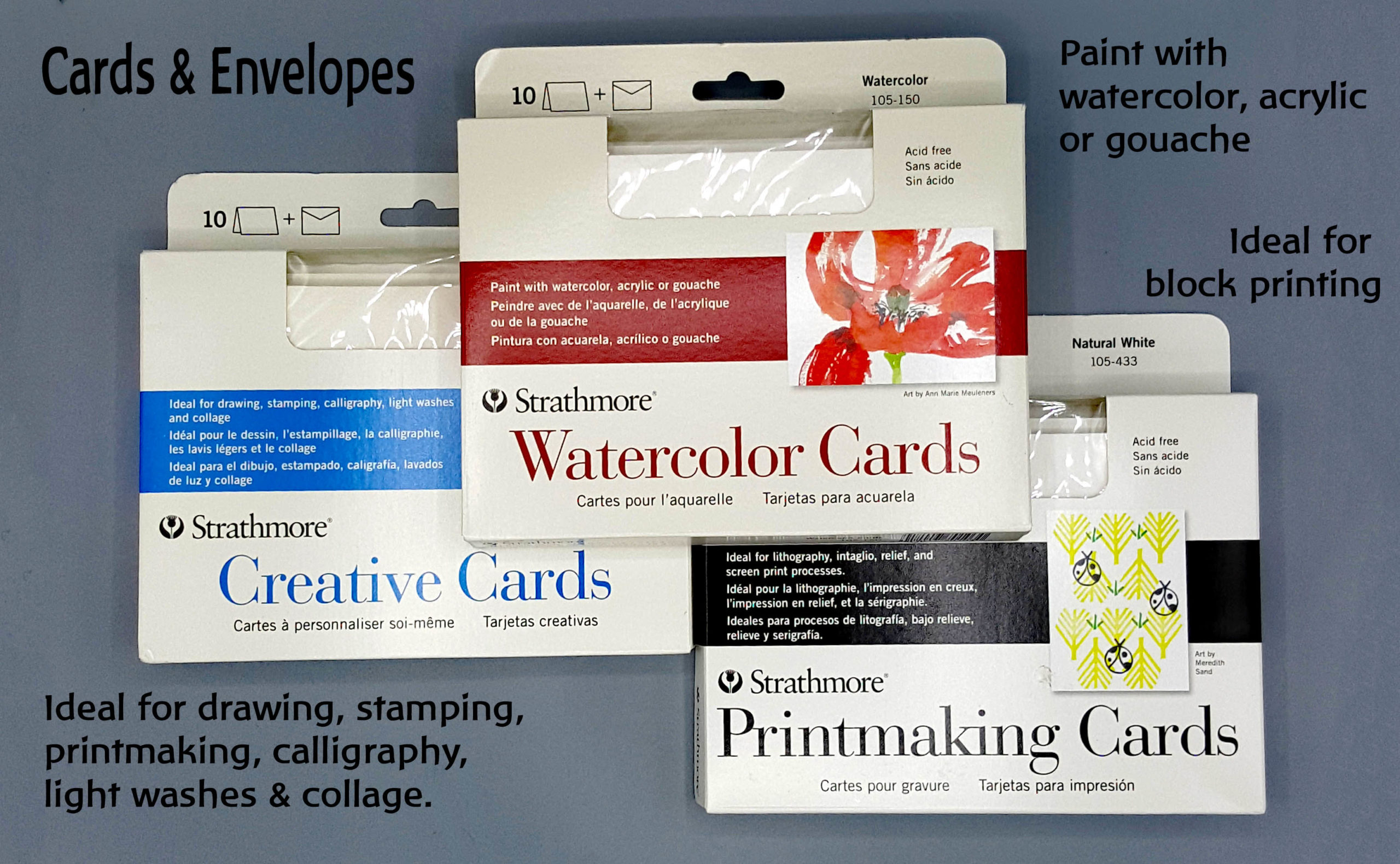 Strathmore 300 Series Watercolor Cards and Envelopes