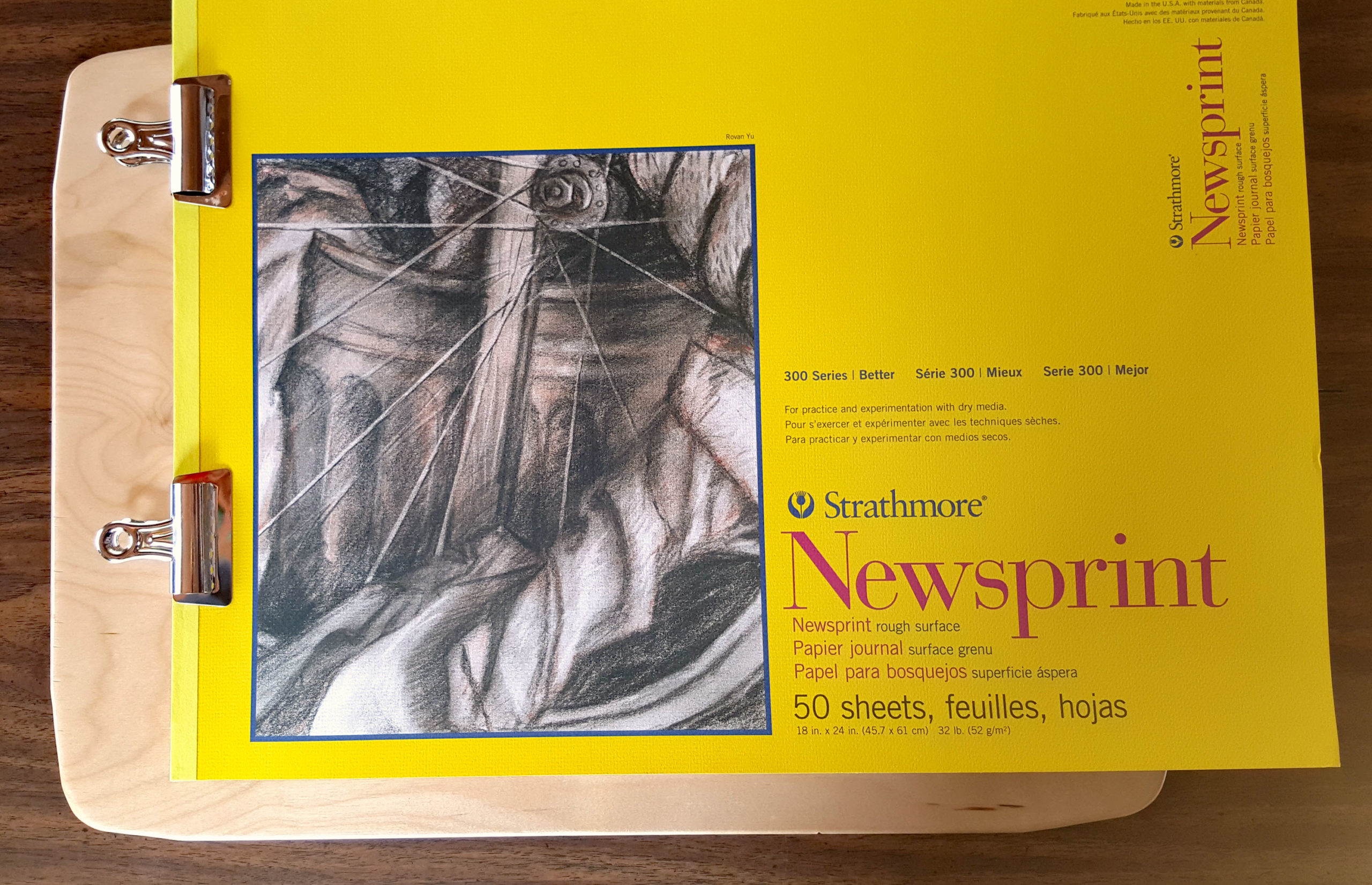 Strathmore 300 Series Newsprint Pad, 18 X 24 Inches, 32 Lb, 50