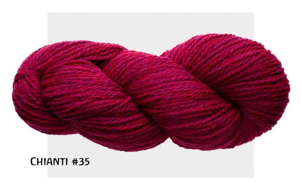 2a. Vermilion Red - 3 ply Worsted 100% Domestic Wool