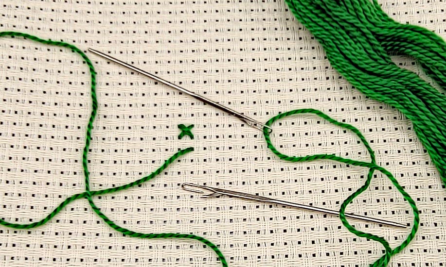 A Picture and Description of a Darning Needle