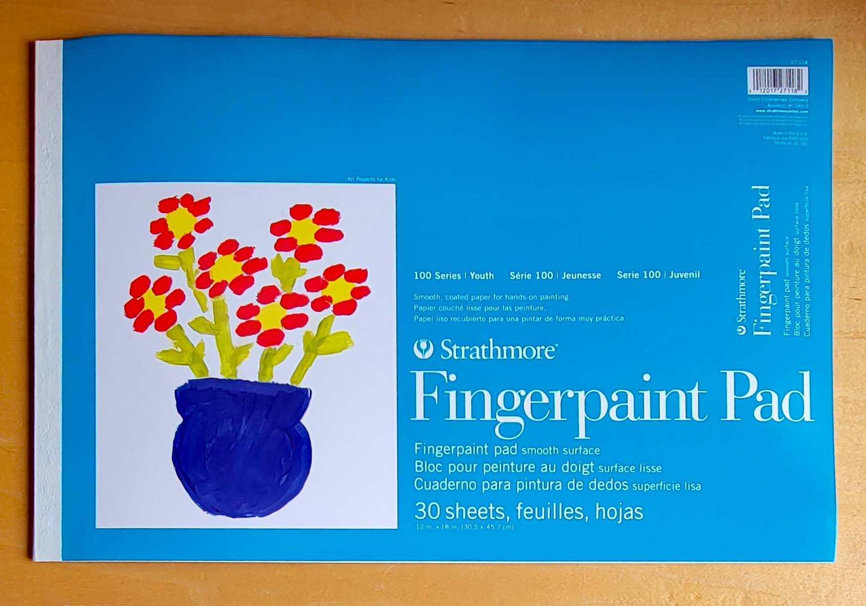 Fingerpaint Pad - Strathmore. Smooth, coated paper for hands-on learning! Fingerpaint Pad - Strathmore • PAPER SCISSORS STONE