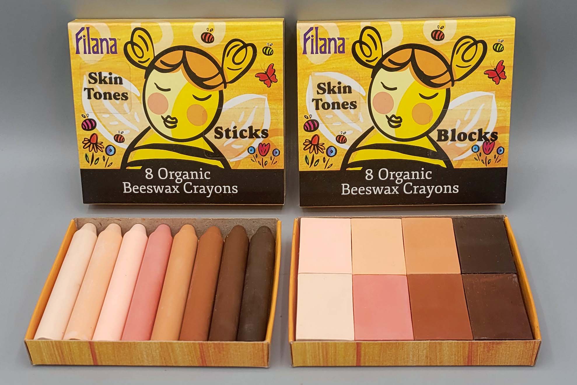 Filana Beeswax BLOCK Crayons — Skin Tone Sets (12 or 8 Colors) - Image 5