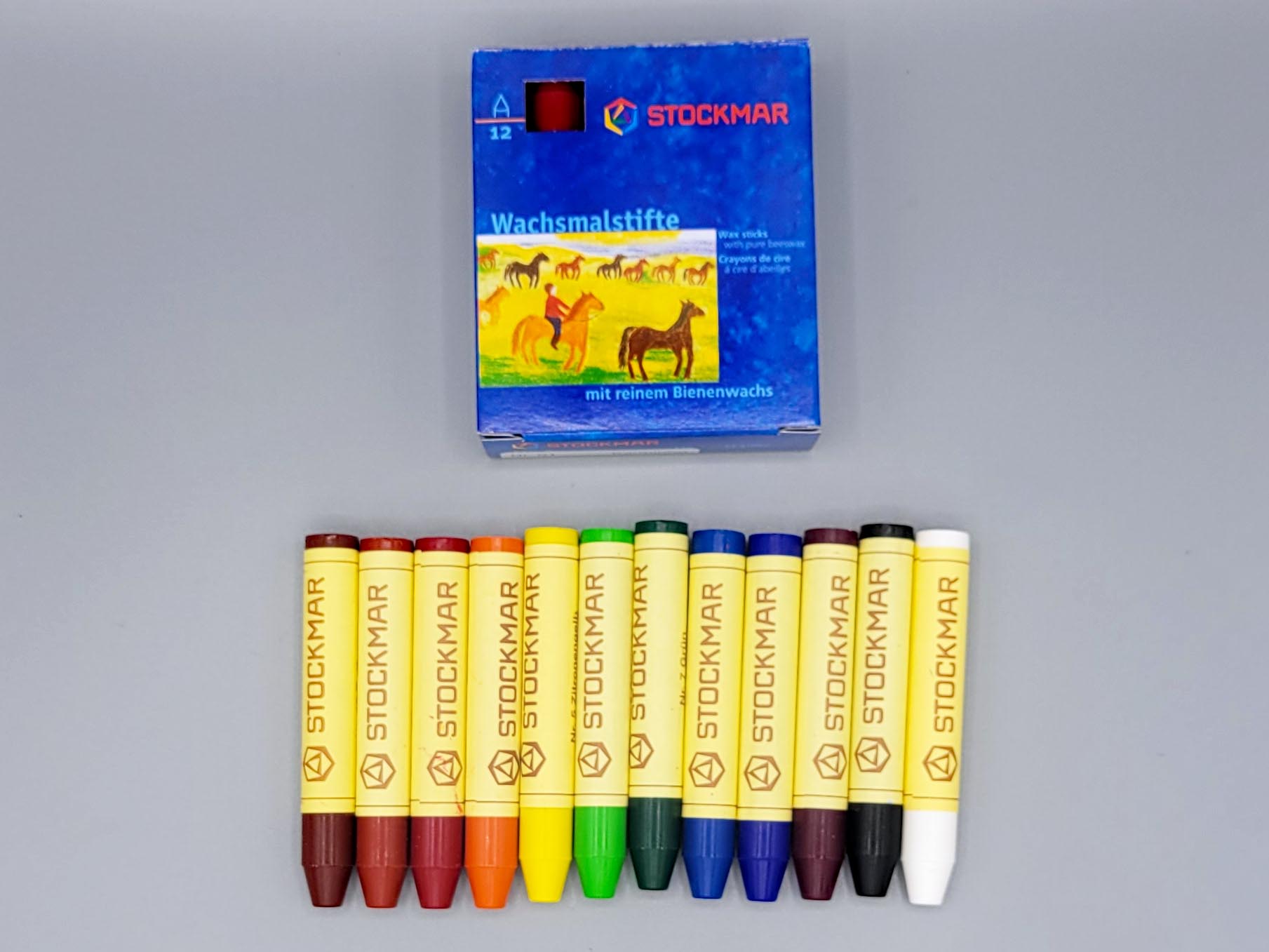 Stockmar Block Crayons - Set of 16 Colors in Tin