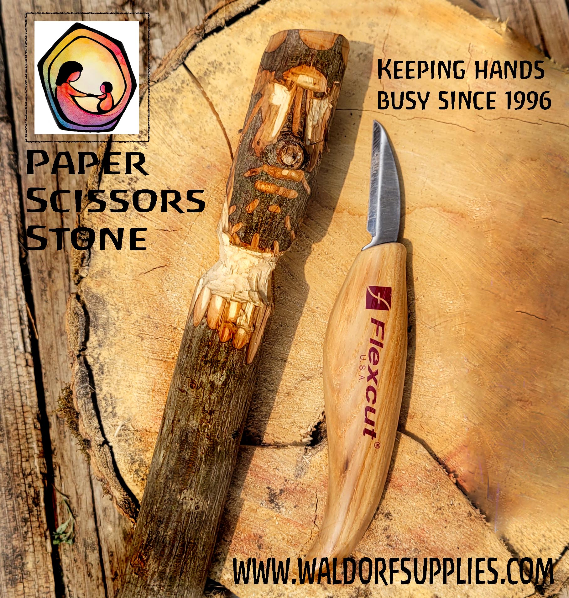 Flexcut Woodcarving Knives • PAPER SCISSORS STONE