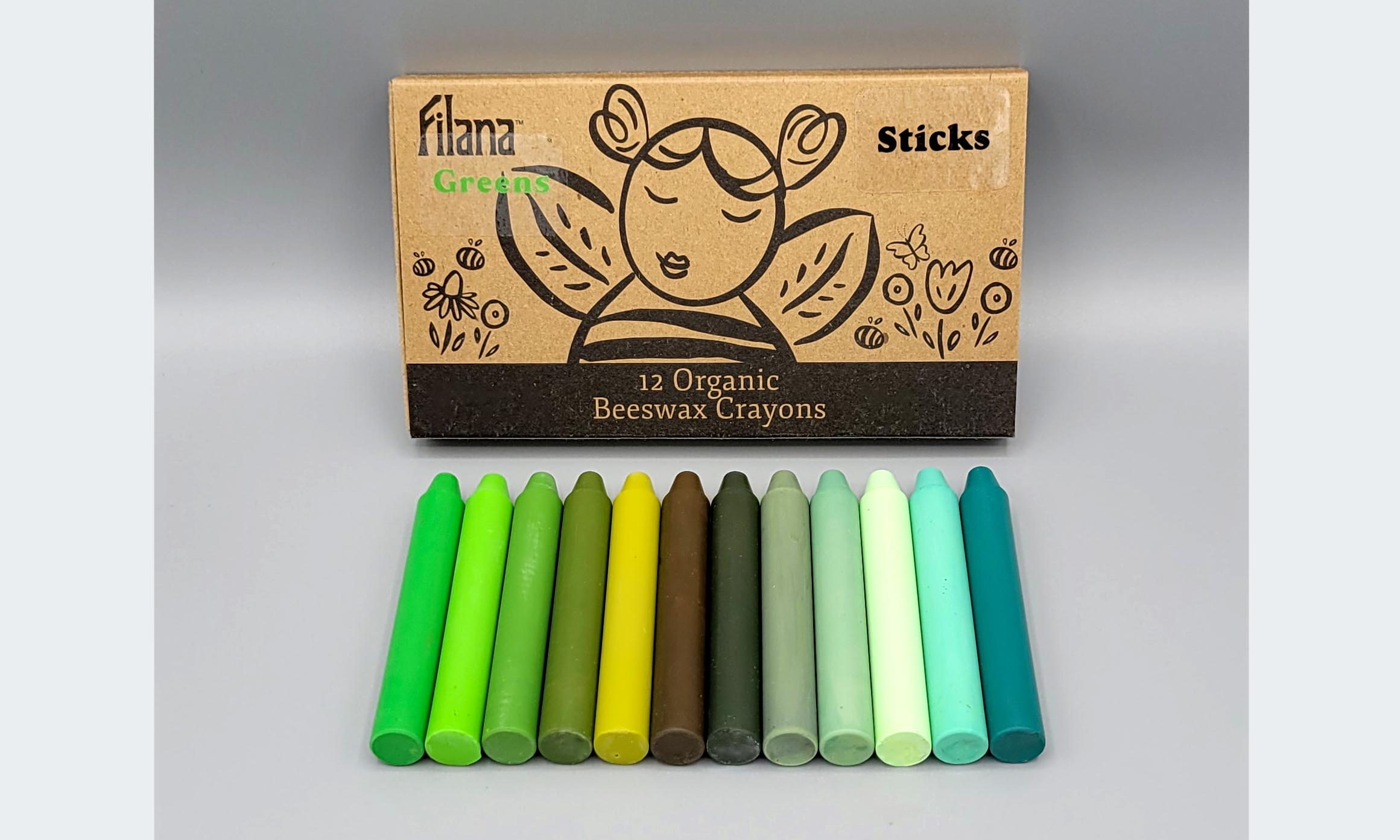 Filana – GREENS Beeswax STICK Crayons