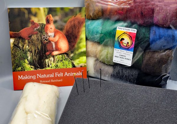 Making Natural Animals Wool Felting Kit - Earth/Animal color