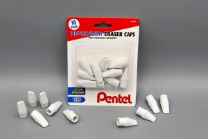 Pentel Hi-Polymer Eraser Caps - Pack of 10