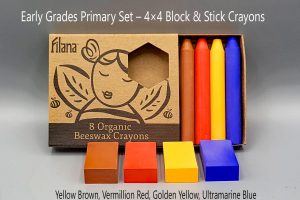 Early Grades Primary Set - 4×4 Block & Stick Crayons