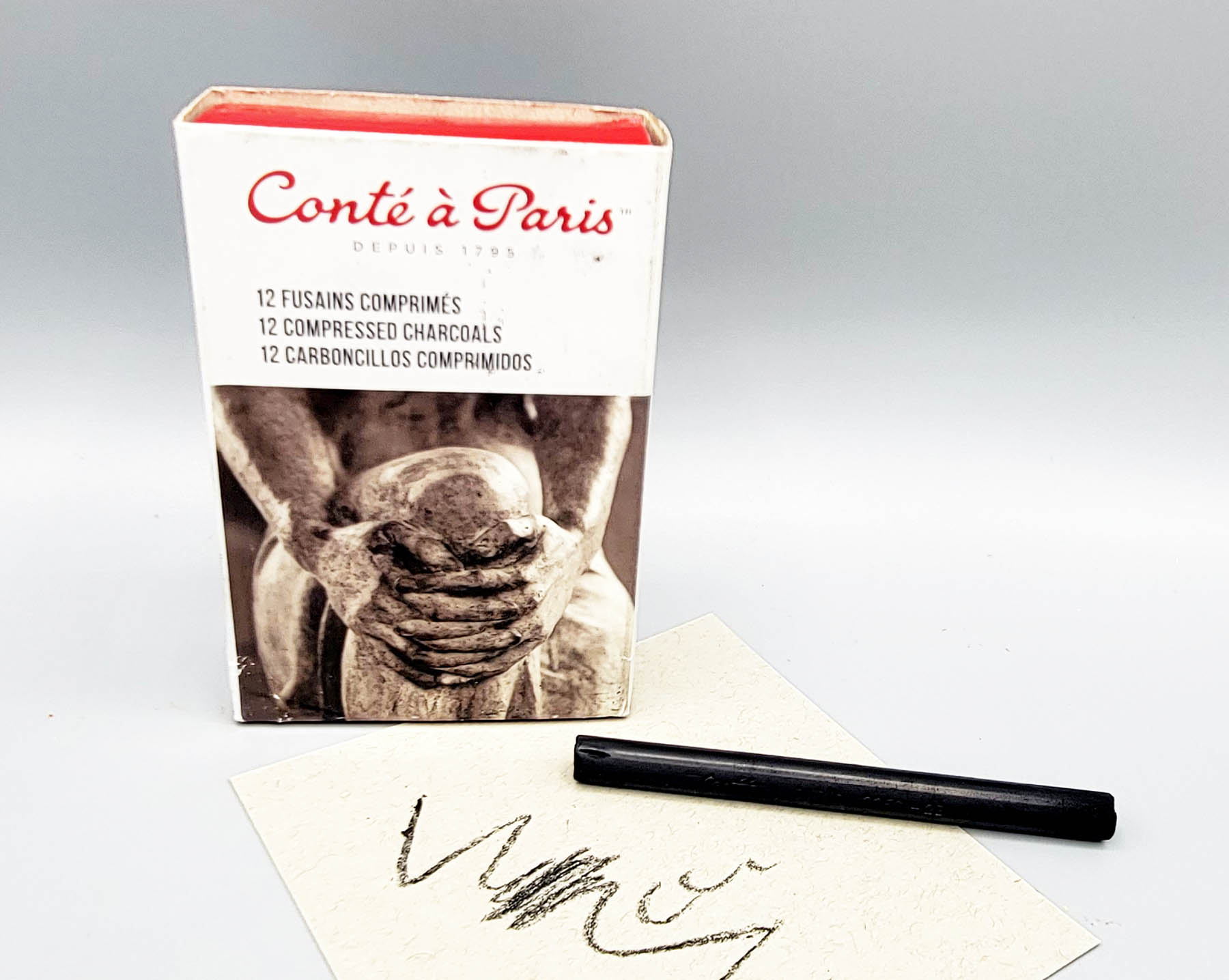 Conté Compressed Charcoal – 2B (Single Stick or Box of 12)