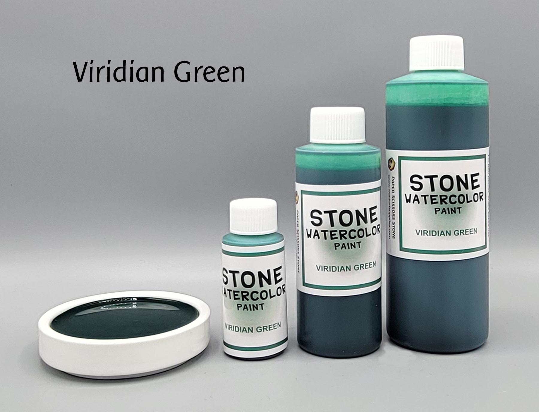 Stone Watercolor Paint — Viridian Green
