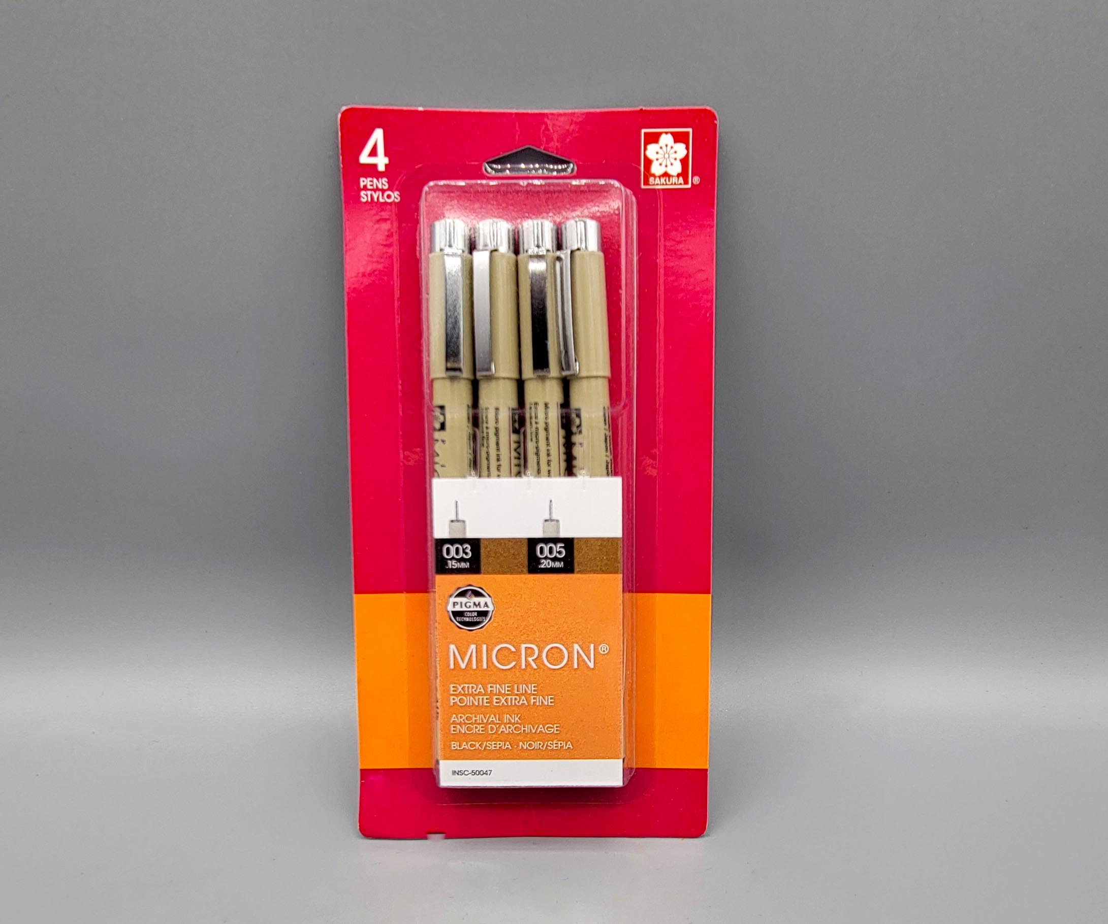 Sakura Pigma Micron pen sets - Black & Sepia