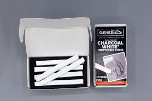 General’s Compressed White Charcoal Sticks