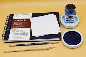 Eternal Black Ink: Expressive Spiral Travel Kit