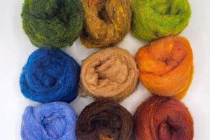 Seasonal Nature – Autumn Bounty • 9‑Color Wool Roving Set
